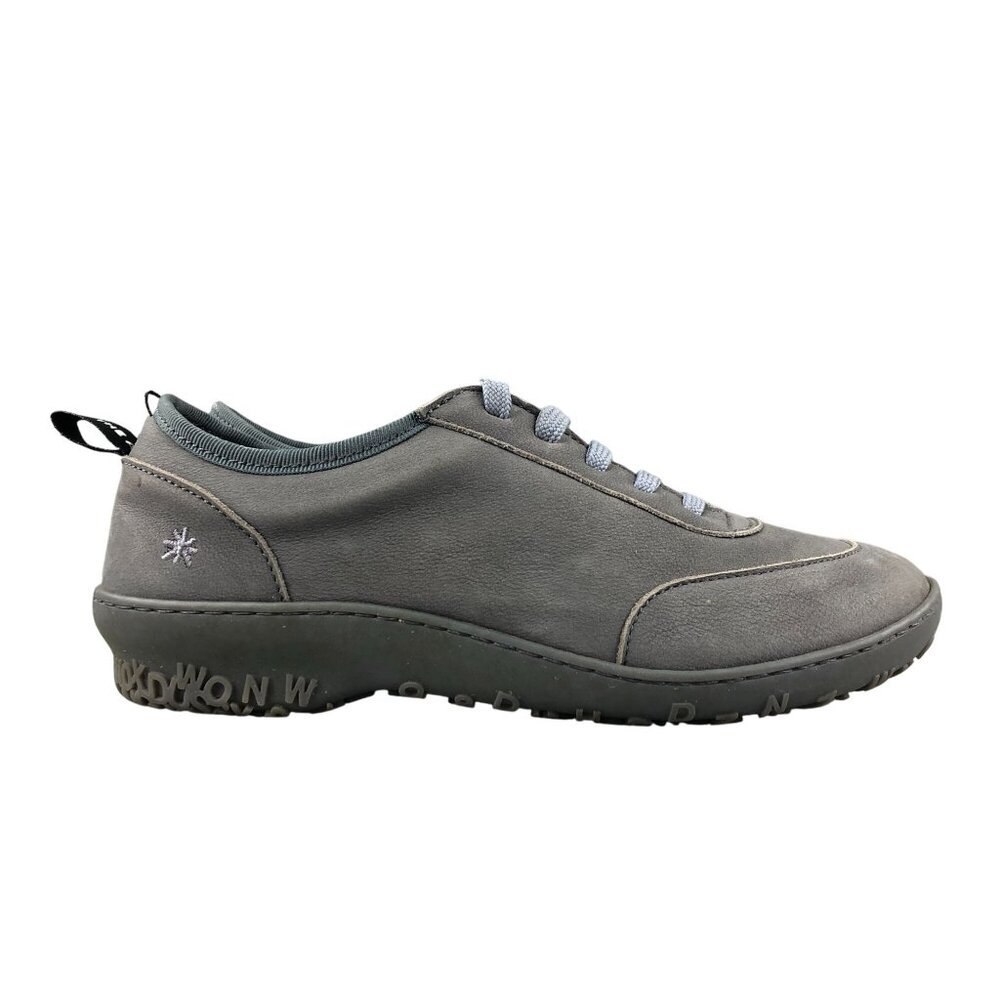 The ART Company Women's Size 37 Antibes Grey Leather Low Lace-Up Sneakers 1433